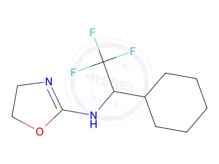 Chemical structure of N-(1-Cyclohexyl-2,2,2-Trifluoroethyl)-4,5-Dihydro-1,3-Oxazol-2-Amine