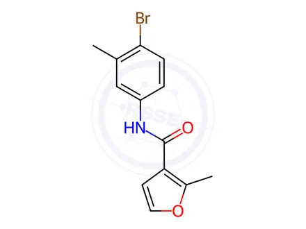 Chemical structure of n-(4-Bromo-3-methylphenyl)-2-methylfuran-3-carboxamide