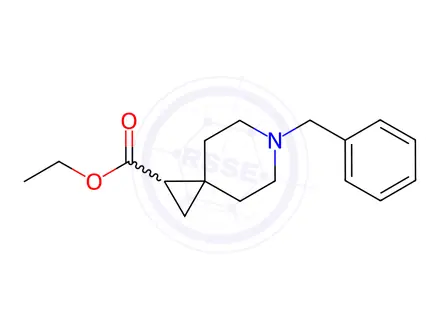 Chemical structure of ethyl 6-benzyl-6-azaspiro[2.5]octane-1-carboxylate