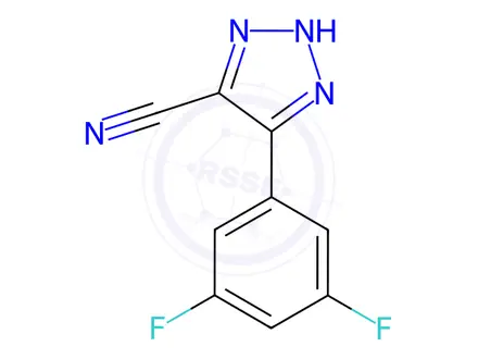 Chemical structure of 5-(3,5-Difluorophenyl)-2H-1,2,3-triazole-4-carbonitrile