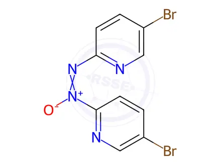 Chemical structure of Bis(5-bromopyridin-2-yl)diazene oxide