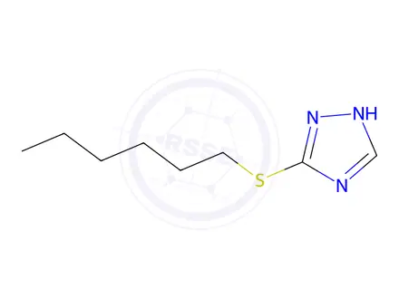 Chemical structure of 3-(Hexylthio)-1H-1,2,4-triazole