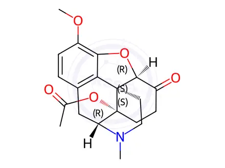 Chemical structure of 14-Acetyloxycodone
