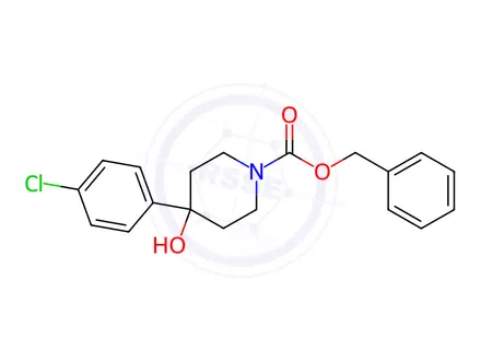 Chemical structure of N-Benzyloxycarbonyl-4-(4-chlorophenyl)-4-piperidinol