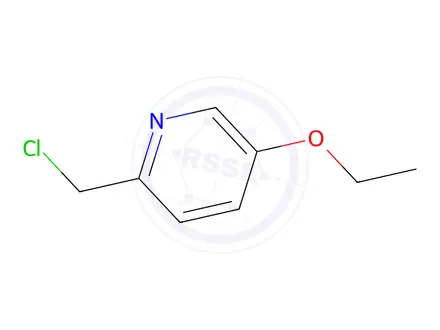 Chemical structure of 2-(chloromethyl)-5-ethoxypyridine hydrochloride