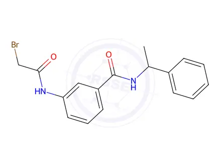 Chemical structure of 3-[(2-Bromoacetyl)amino]-N-(1-phenylethyl)-benzamide
