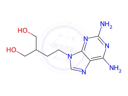Chemical structure of 6-Amino Derivative Famciclovir