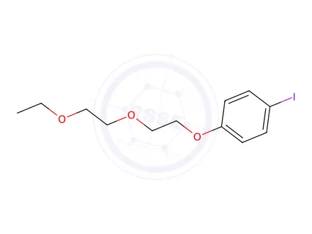 Chemical structure of Benzene, 1-[2-(2-ethoxyethoxy)ethoxy]-4-iodo-