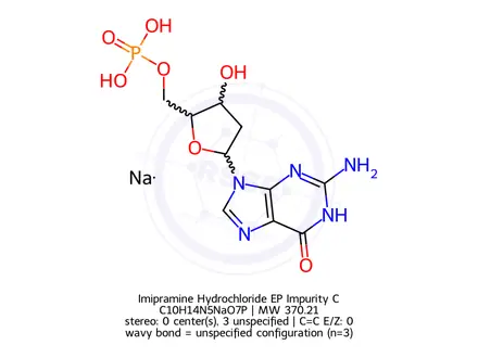 Chemical structure of Imipramine Hydrochloride EP Impurity C