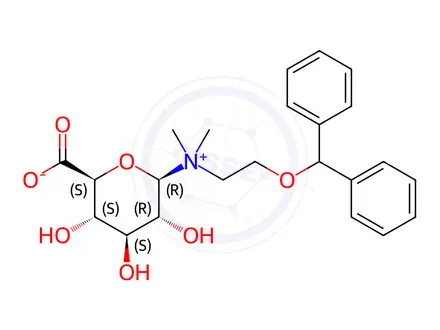 Chemical structure of Diphenhydramine N-b-D-Glucuronide