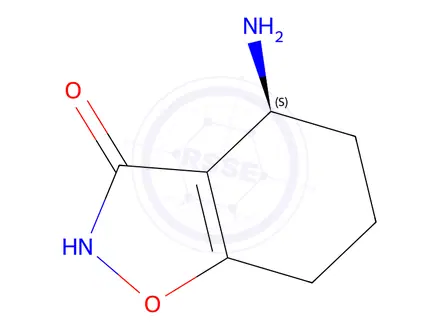 Chemical structure of (S)-4-Amino-4,5,6,7-tetrahydrobenzo[d]isoxazol-3-ol