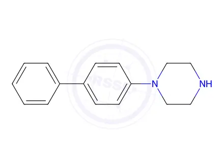 Chemical structure of 1-(4-Biphenylyl)piperazine