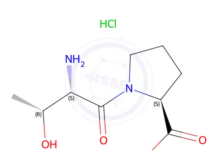 Chemical structure of H-Thr-Pro-OH · HCl