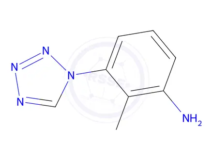 Chemical structure of 2-methyl-3-(1H-1,2,3,4-tetrazol-1-yl)aniline