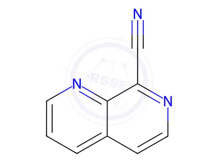 Chemical structure of 1,7-naphthyridine-8-carbonitrile