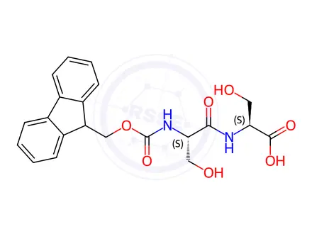 Chemical structure of Fmoc-Ser-Ser-OH