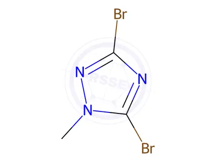 Chemical structure of 3,5-Dibromo-1-methyl-1H-1,2,4-triazole