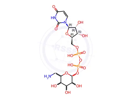 Chemical structure of UDP-6-amino-6-deoxy-D-glucose