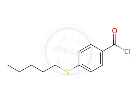 Chemical structure of 4-(n-Pentylthio)benzoyl chloride
