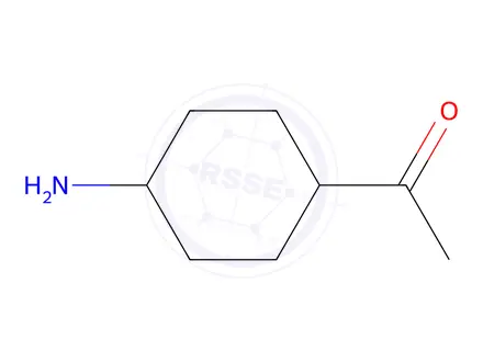 Chemical structure of Ethanone, 1-(cis-4-aminocyclohexyl)-