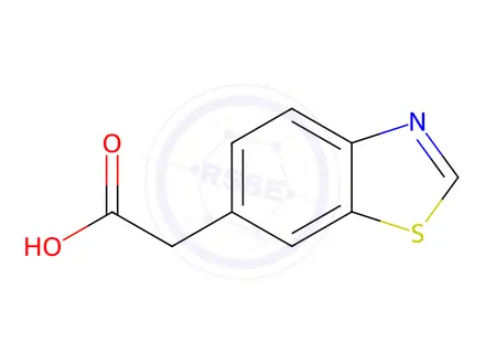Chemical structure of 2-(1,3-Benzothiazol-6-yl)acetic acid