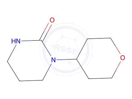 Chemical structure of 1-(tetrahydro-2h-pyran-4-yl)tetrahydropyrimidin-2(1h)-one