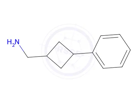 Chemical structure of 1-(3Phenylcyclobutyl)methanamine