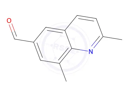 Chemical structure of 2,8-Dimethylquinoline-6-carbaldehyde