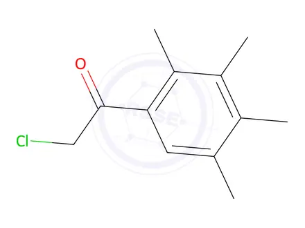 Chemical structure of chloroacetyl-1,2,3,4-tetramethylbenzene