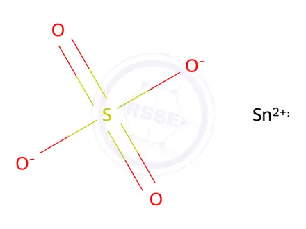 Chemical structure of Sulfuric acid, tin(2+) salt (1:1)
