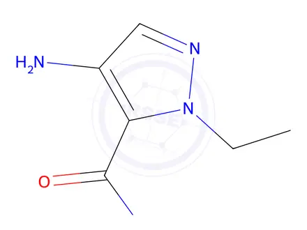 Chemical structure of 4-amino-1-ethyl-1H-pyrazole-5-carboxamide