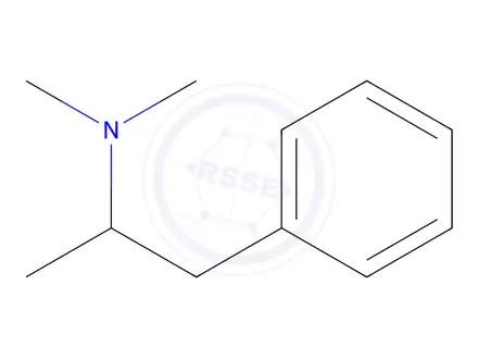 Chemical structure of Dimethylamphetamine