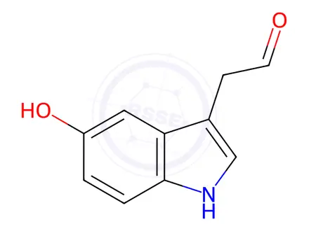Chemical structure of 5-Hydroxyindole-3-acetaldehyde