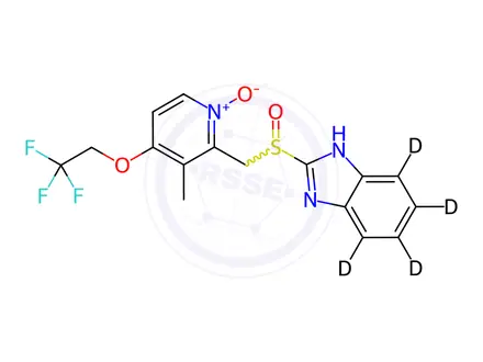 Chemical structure of Lansoprazole-d4 N-Oxide