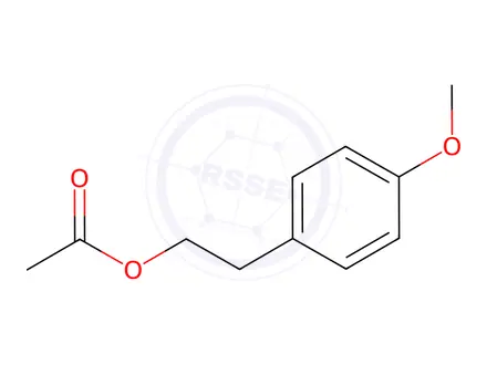 Chemical structure of 2-(4-methoxyphenyl)ethyl acetate