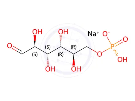 Chemical structure of D-Mannose-6-phosphate Sodium Salt