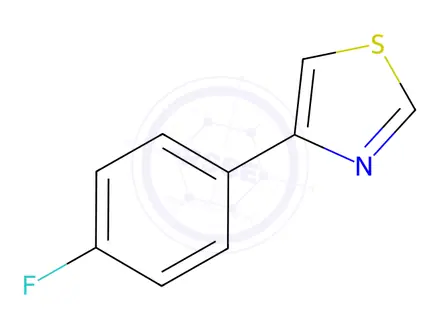 Chemical structure of 4-(4-Fluorophenyl)-1,3-thiazole