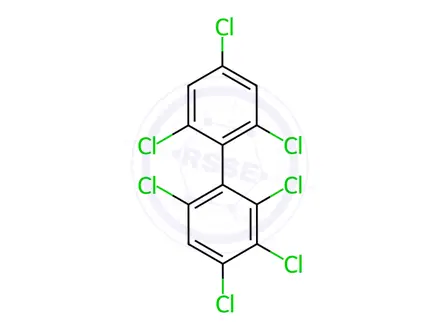 Chemical structure of 2,2',3,4,4',6,6'-Heptachlorobiphenyl