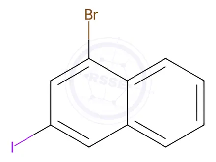 Chemical structure of 1-Bromo-3-iodonaphthalene