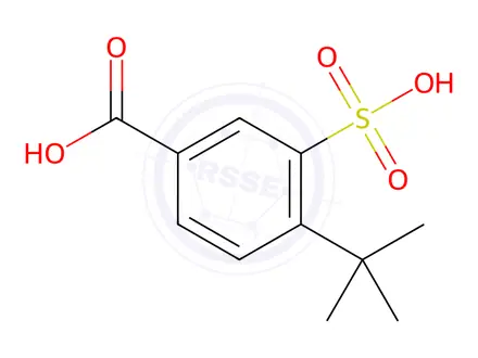 Chemical structure of 4-(tert-Butyl)-3-sulfobenzoic acid