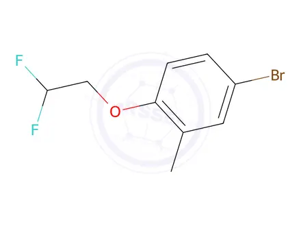 Chemical structure of 4-Bromo-1-(2,2-difluoroethoxy)-2-methylbenzene