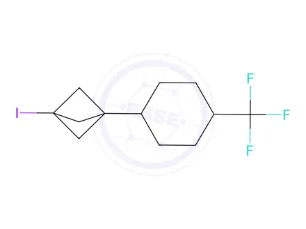 Chemical structure of 1-iodo-3-[4-(trifluoromethyl)phenyl]bicyclo[1.1.1]pentane