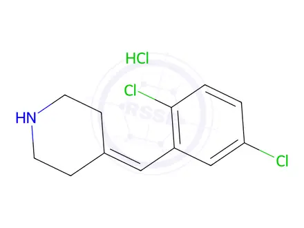 Chemical structure of 4-[(2,5-dichlorophenyl)methylidene]piperidine hydrochloride