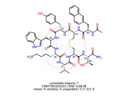 Chemical structure of N-Ac-Lanreotide