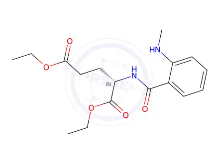 Chemical structure of 1,5-Diethyl N-[2-(methylamino)benzoyl]-L-glutamate