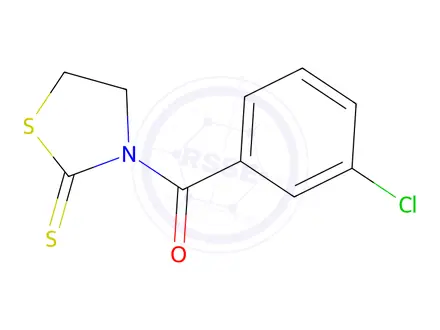 Chemical structure of (3-Chlorophenyl)(2-thioxothiazolidin-3-yl)methanone