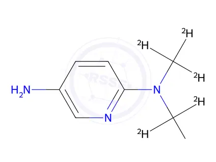 Chemical structure of N2,N2-di(methyl-d3)pyridine-2,5-diamine