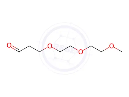 Chemical structure of m-PEG3-aldehyde