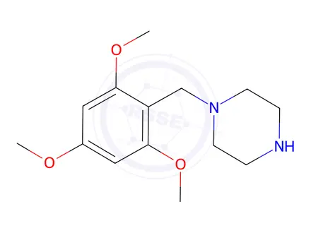 Chemical structure of Trimetazidine Hydrochloride Impurity 6 Monomer (Trimetazidine Dihydrochloride EP Impurity F)
