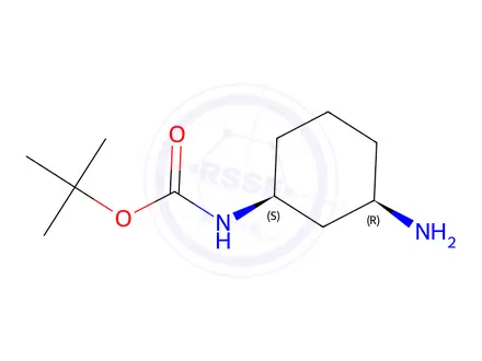 Chemical structure of tert-butyl (1S,3R)-3-aMinocyclohexylcarbaMate